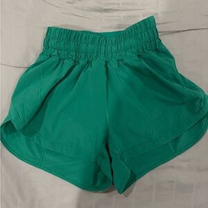 Track That High-Rise Lined Short 3" in color Teal Lagoon